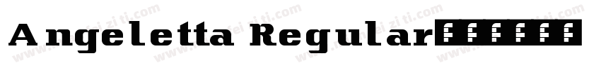 Angeletta Regular字体转换